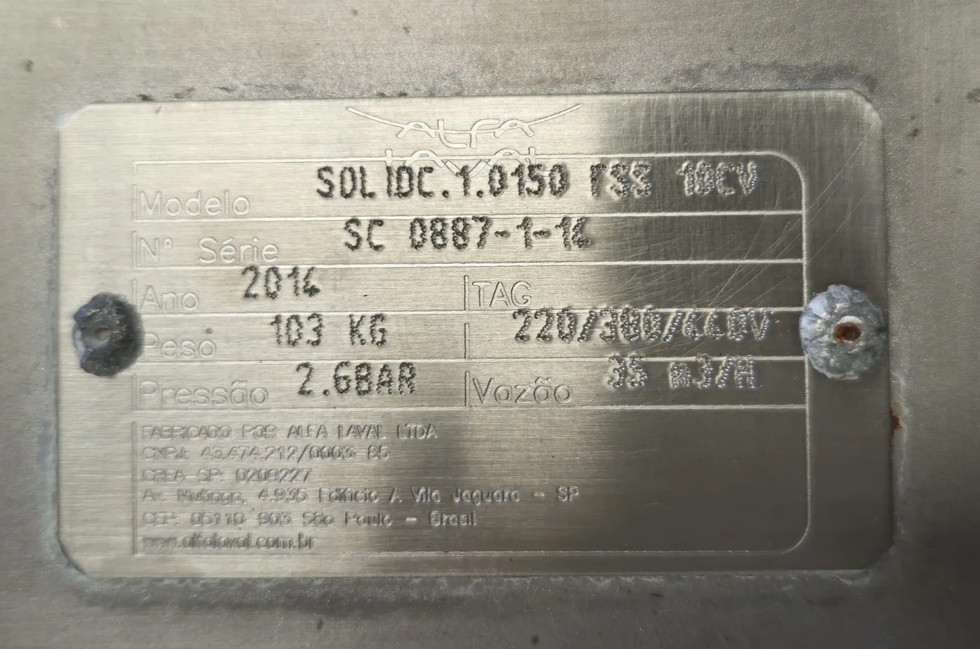 bomba-centrifuga-sanitaria-aco-inox-316-marca-alfa-laval