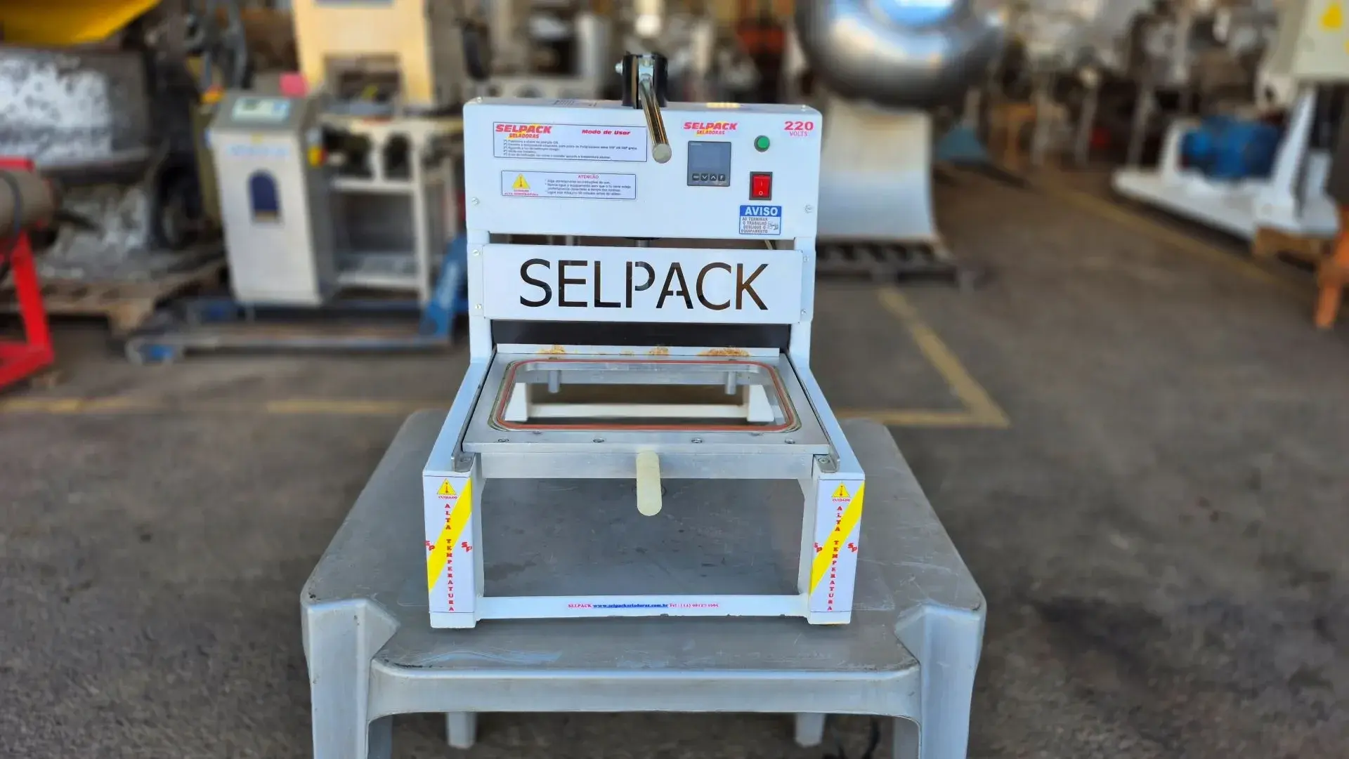 SELADORA DE BANCADA COM GABARITO SIMPLES MARCA SELPACK