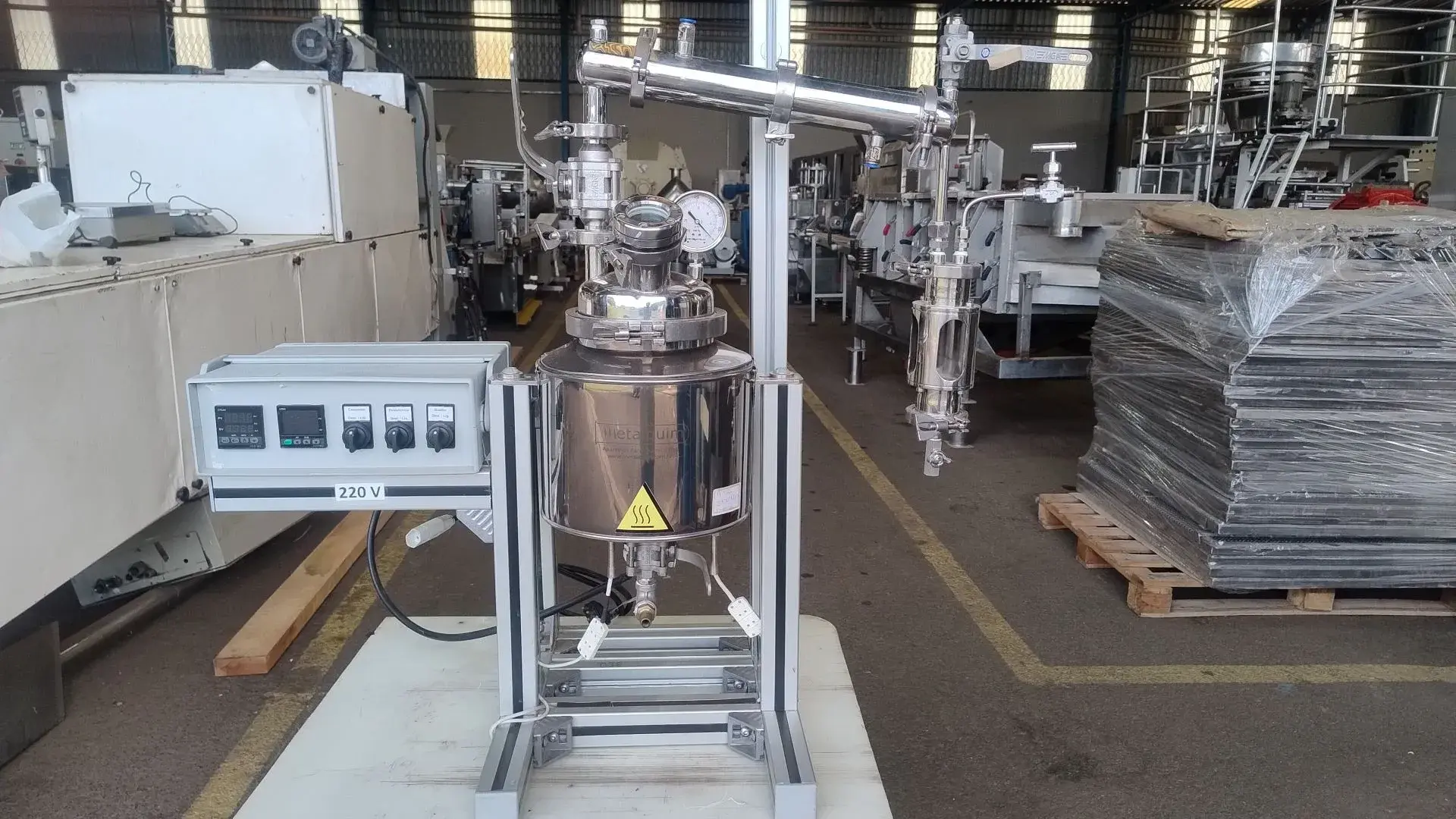 REATOR DE MÉDIA PRESSÃO PARA LABORATÓRIO/ PILOTO MARCA MATALÚRGICA METALQUIM