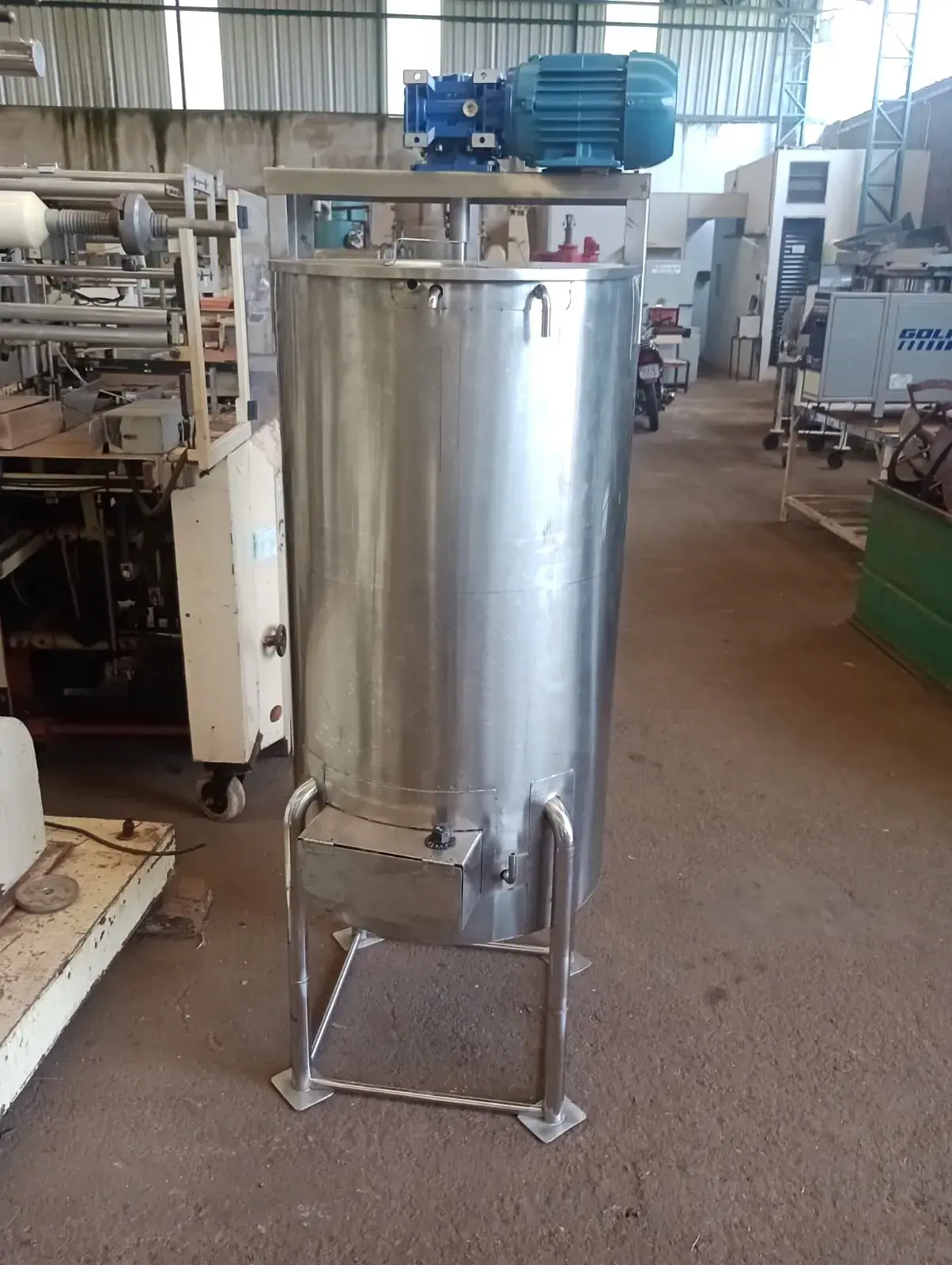 TANQUE REATOR MISTURADOR EM AÇO INOX CAPACIDADE 170 LITROS