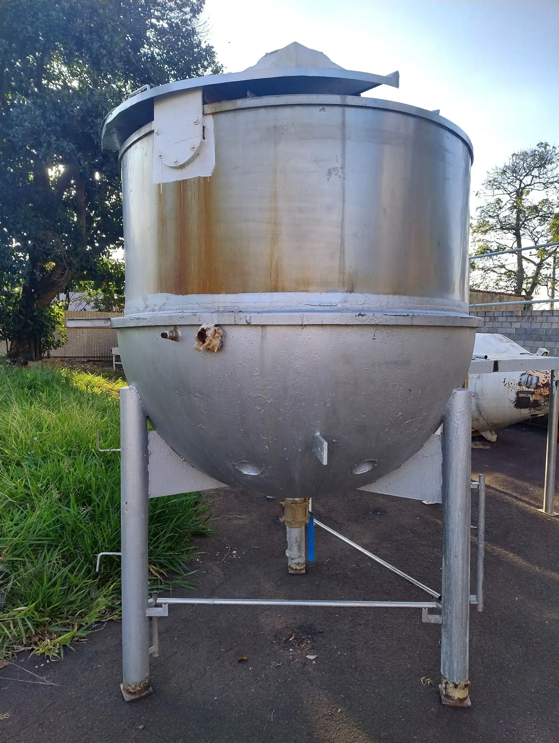 TACHO COZINHADOR A VAPOR CAPACIDADE 3 MIL LITROS