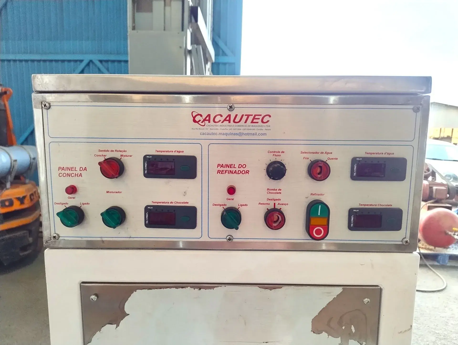 CONJUNTO DE REFINO DE CHOCOLATE E AVELÃ MARCA CACAUTEC