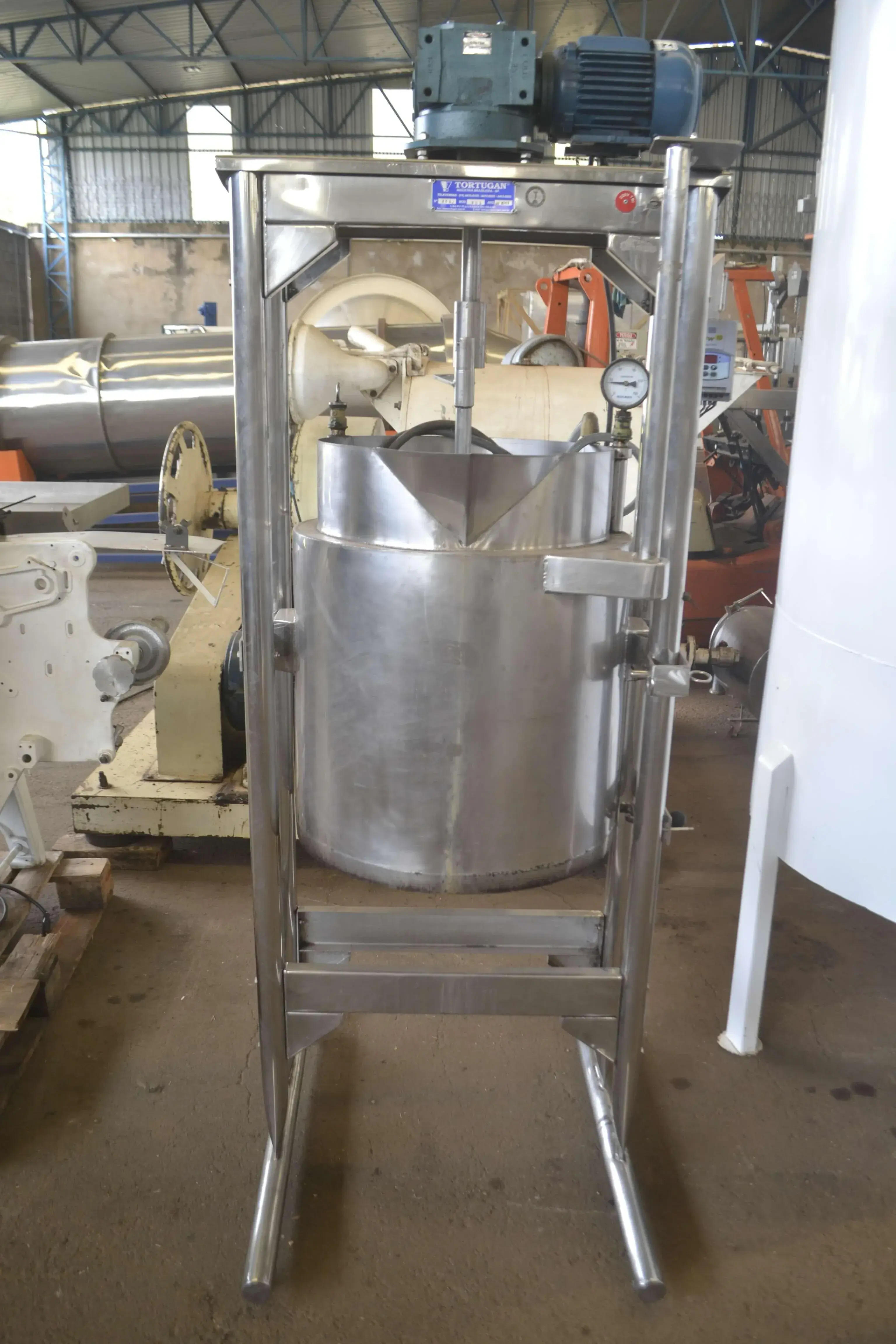 TACHO COZINHADOR EM INOX CAPACIDADE 50 LITROS MARCA TORTUGAN