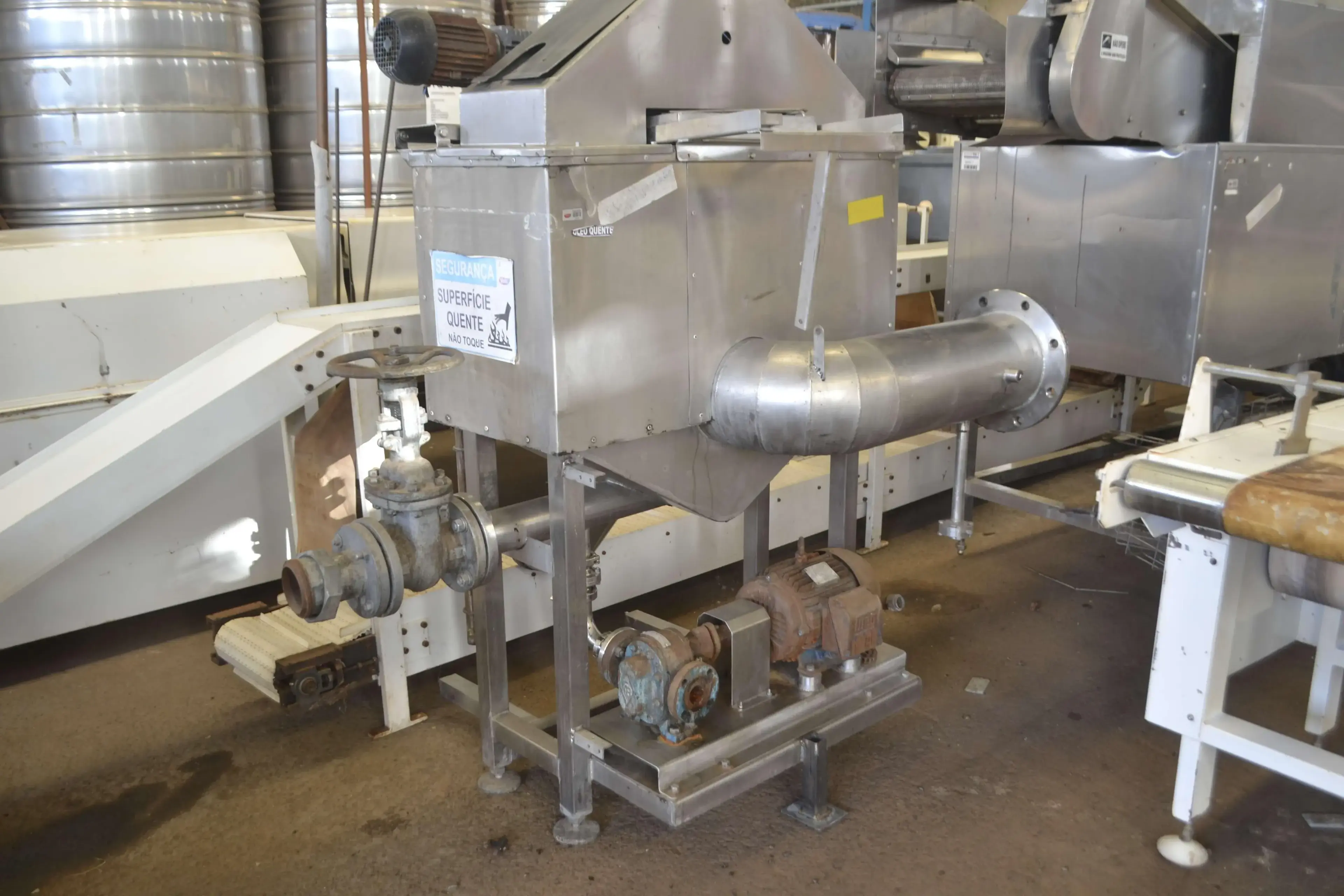 FRITADOR CONTÍNUO PARA PRODUTOS DE TRIGO 350 KG/H MARCA MCI