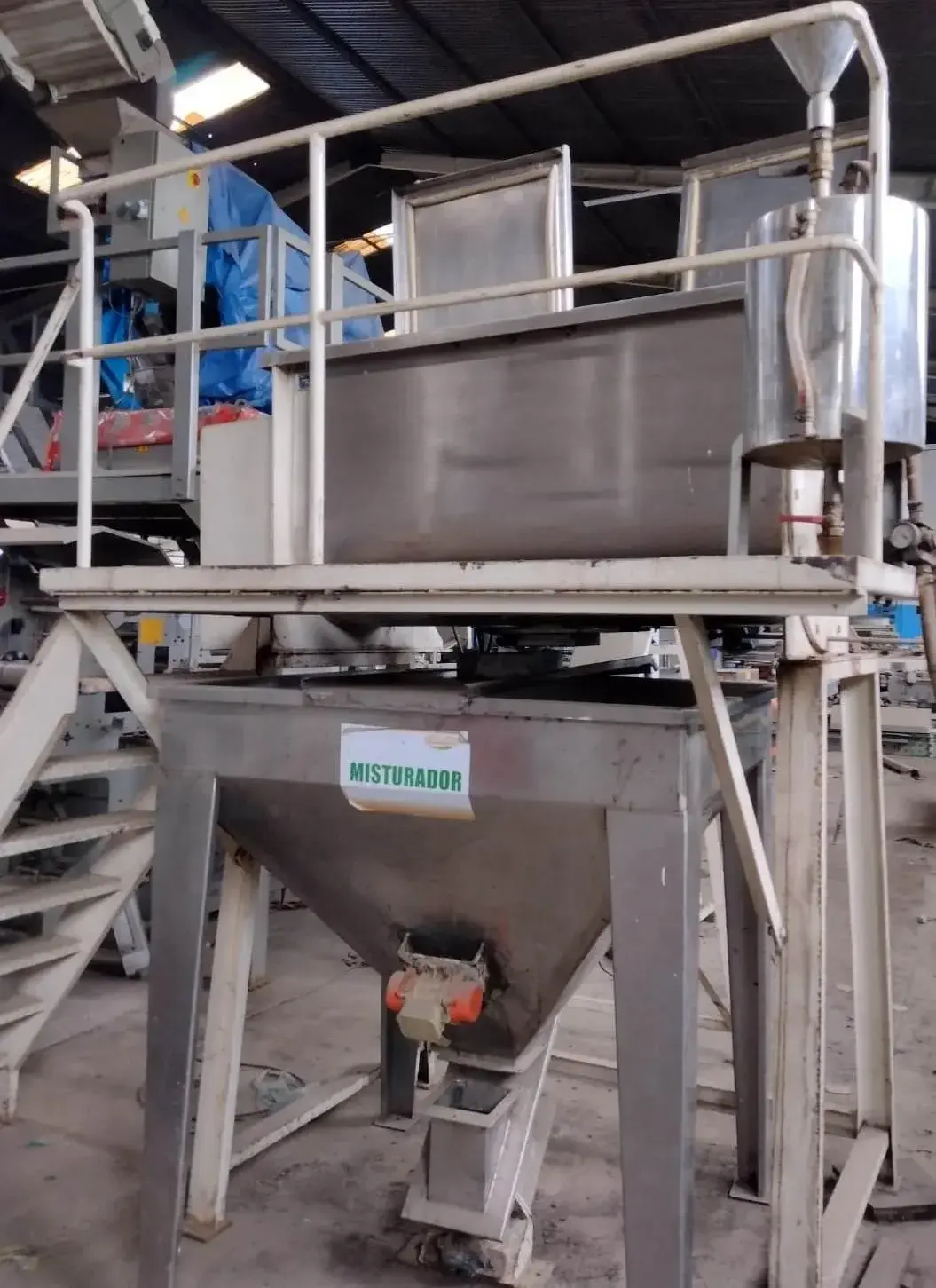 MISTURADOR RIBBON BLENDER EM AÇO INOX MARCA MECAMAU