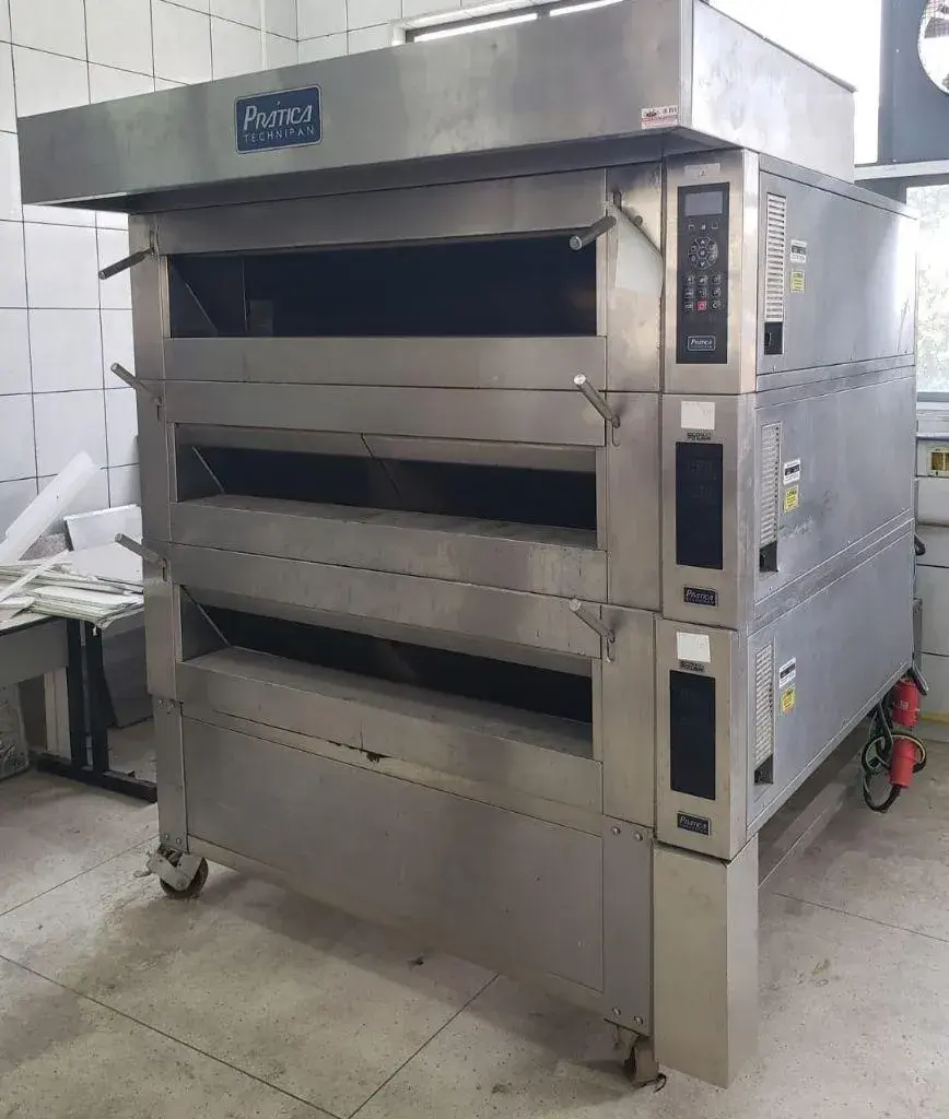 FORNO DE LASTRO EM AÇO INOX MARCA PRÁTICA KLIMAQUIP