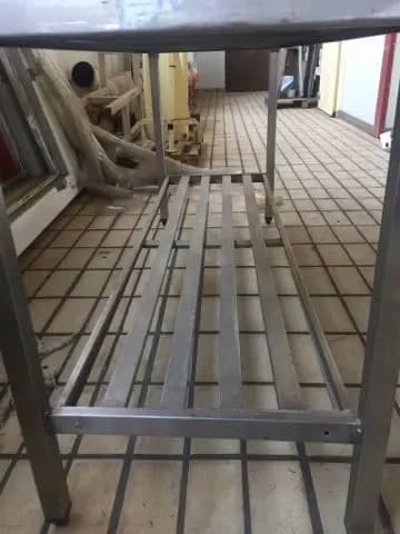 Mesa Industrial em Aço Inox com Grade Inferior