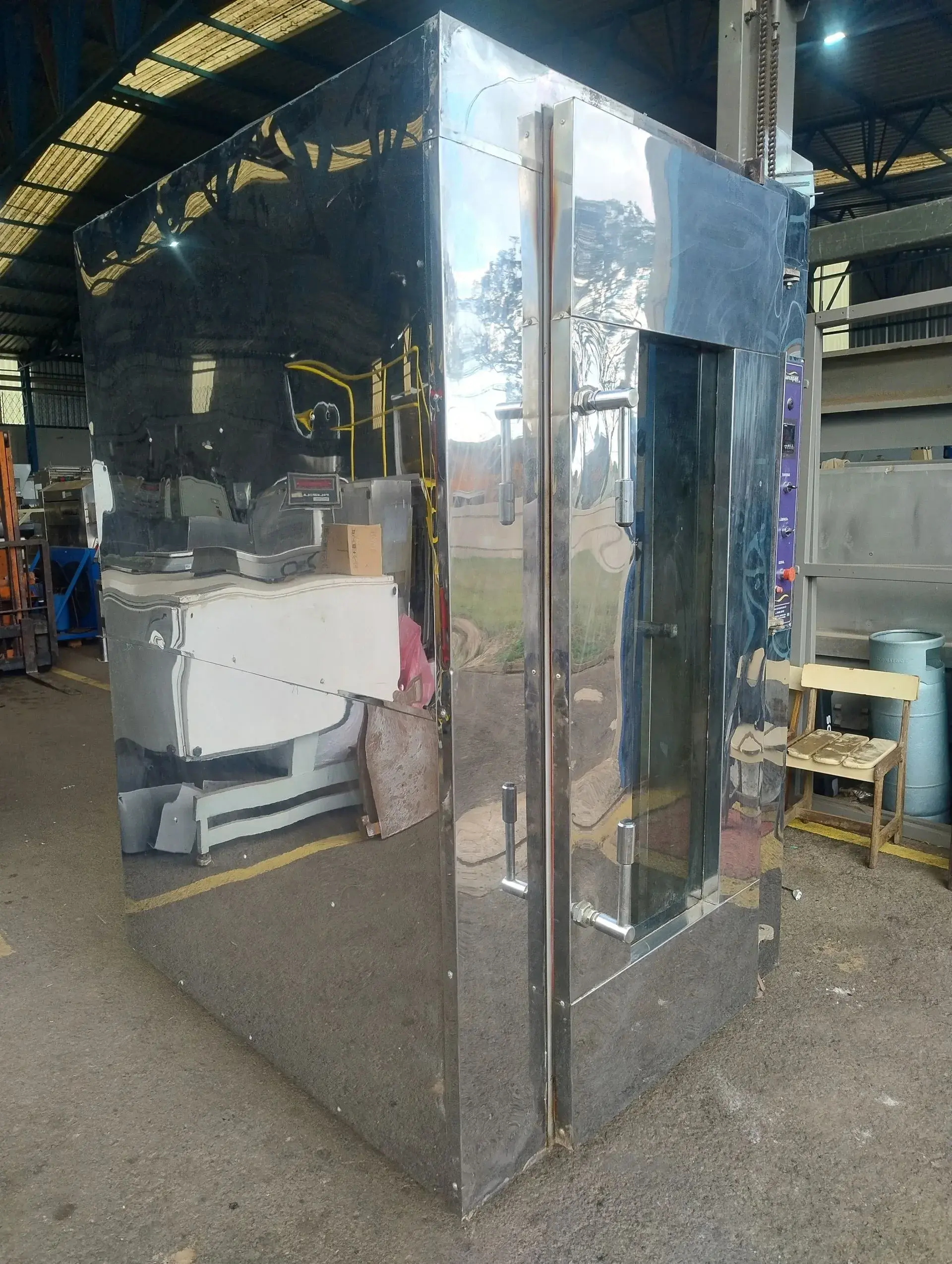 FORNO ROTATIVO A GÁS EM INOX MARCA MARCEPAN