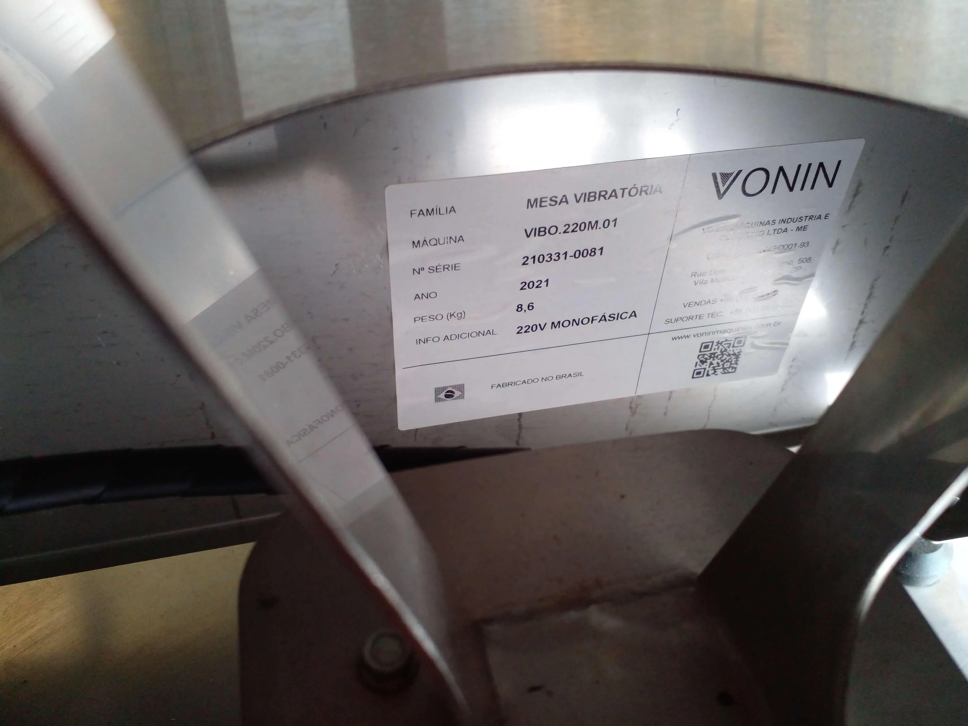 mesa-vibratoria-marca-vonin-modelo-vibo